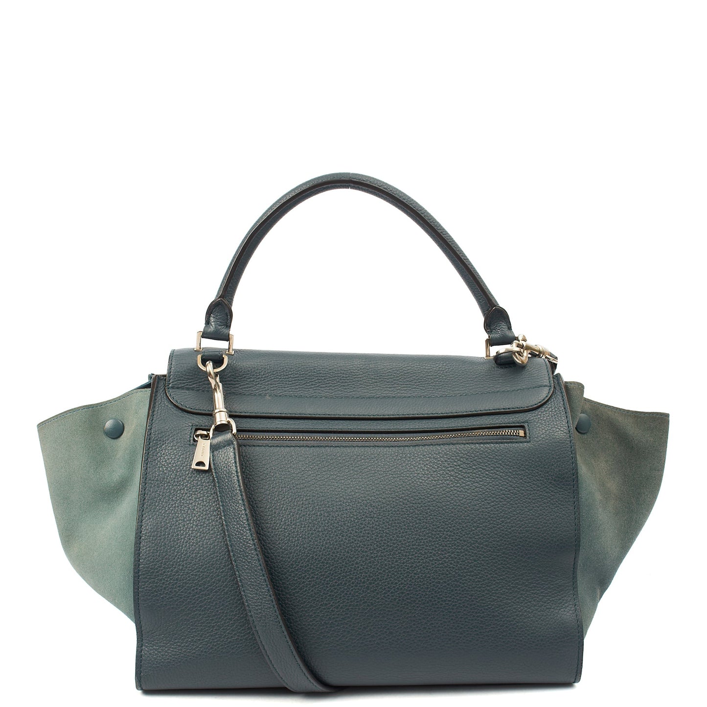 Celine Shoulder Bag Trapeze - Large in Blue, Leather — Alternate View 10