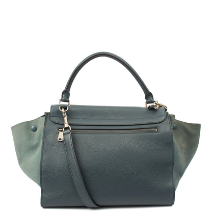Celine Shoulder Bag Trapeze - Large in Blue, Leather — Alternate View 10