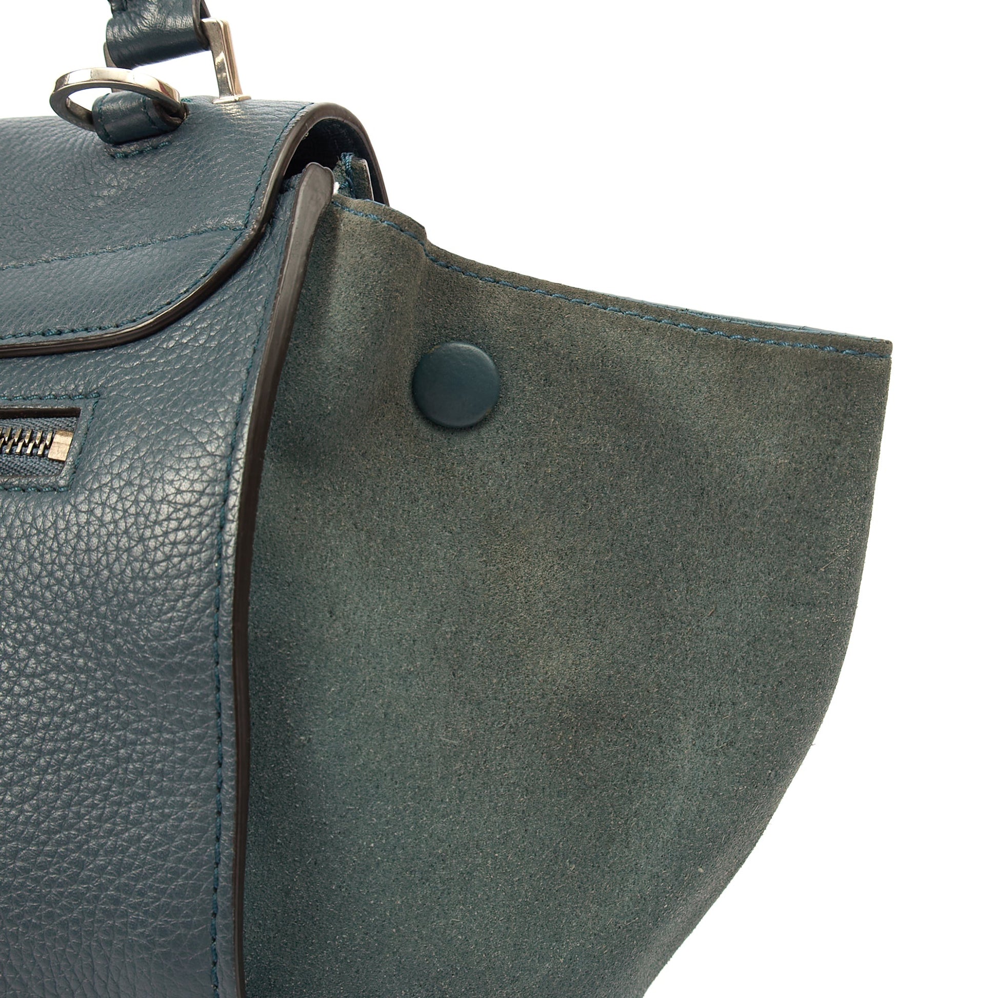 Celine Shoulder Bag Trapeze - Large in Blue, Leather — Alternate View 12