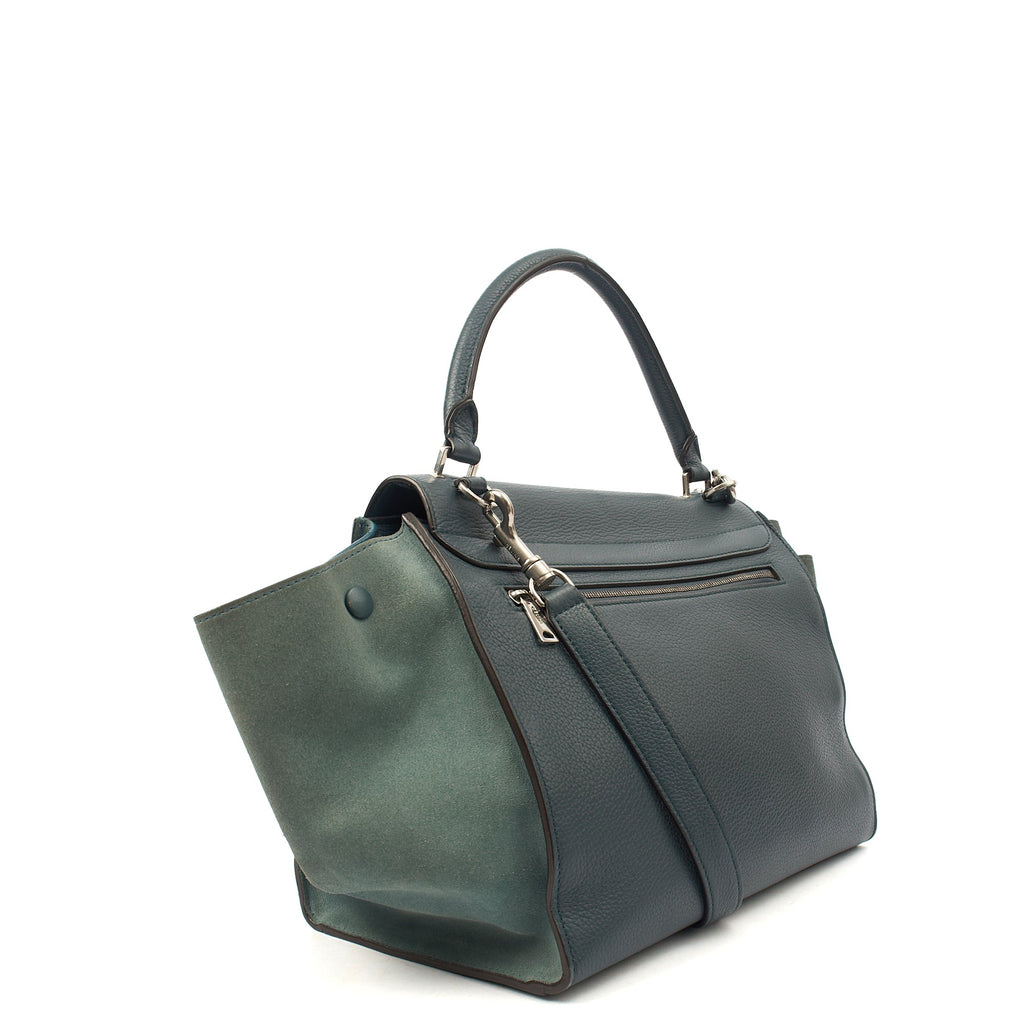 Celine Shoulder Bag Trapeze - Large in Blue, Leather — Alternate View 9