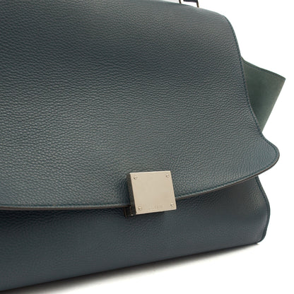 Celine Shoulder Bag Trapeze - Large in Blue, Leather — Alternate View 13