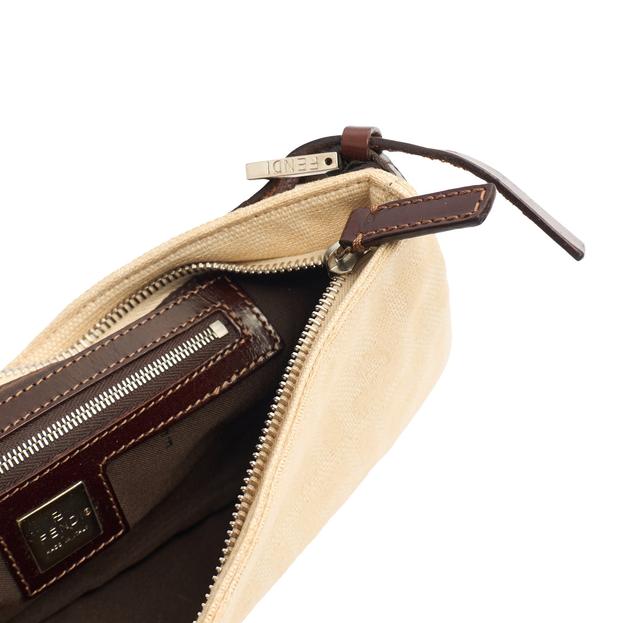 Fendi Shoulder Bag Baguette - Mini in Zucca FF, Canvas — Alternate View 7