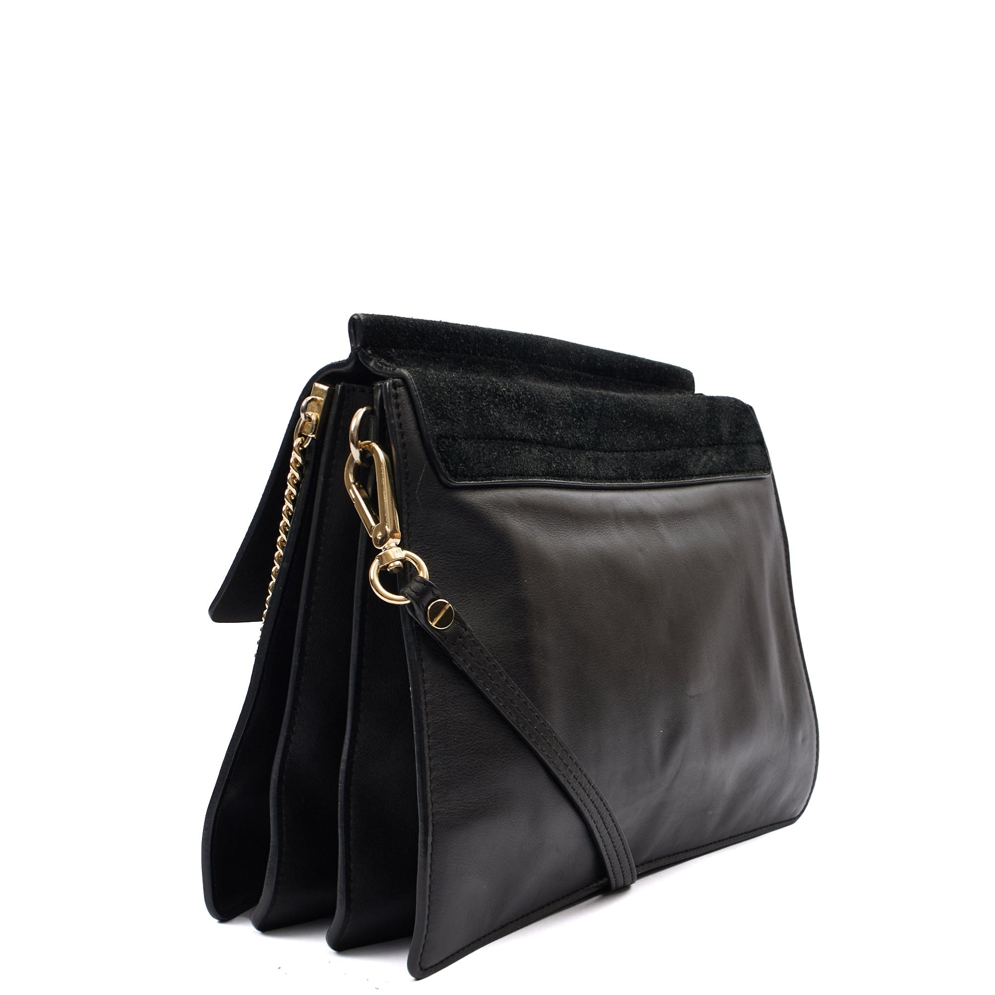 Chloe Satchel Faye - Medium in Black, Leather — Alternate View 14