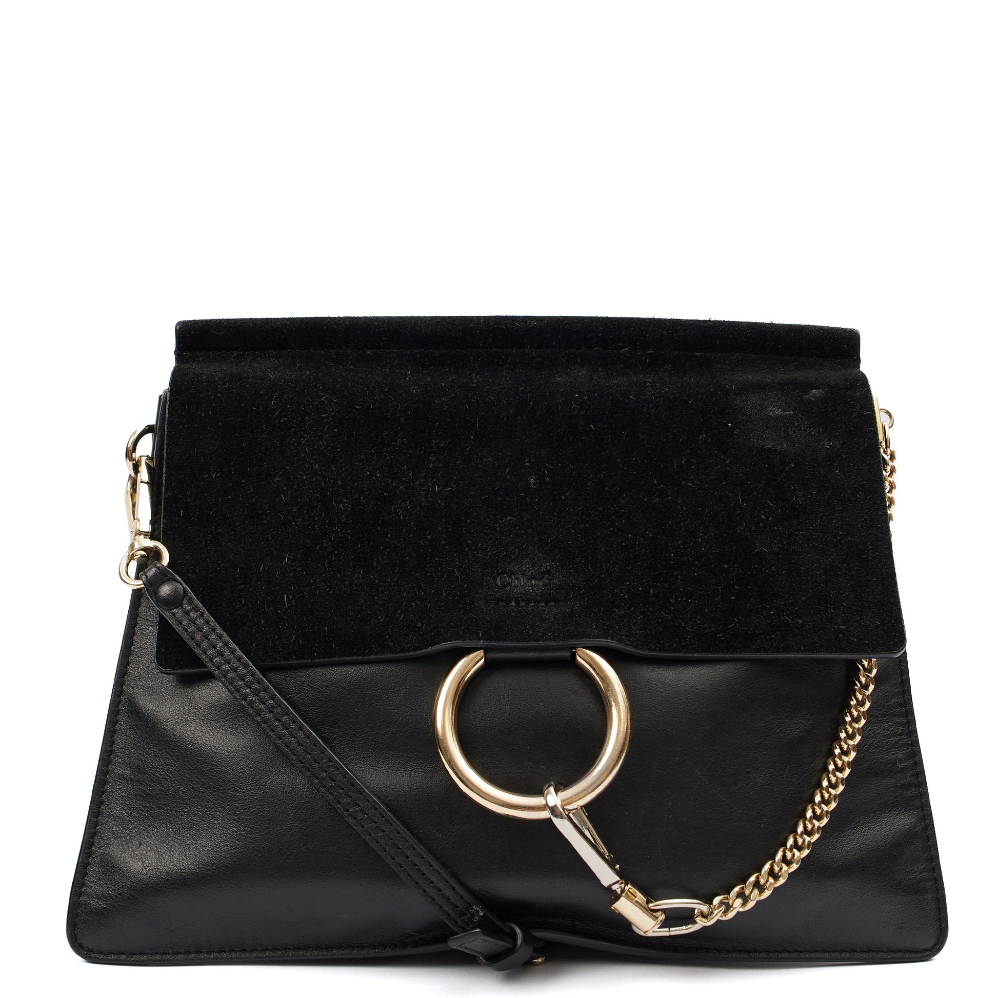 Chloe Satchel Faye - Medium in Black, Leather — Alternate View 7