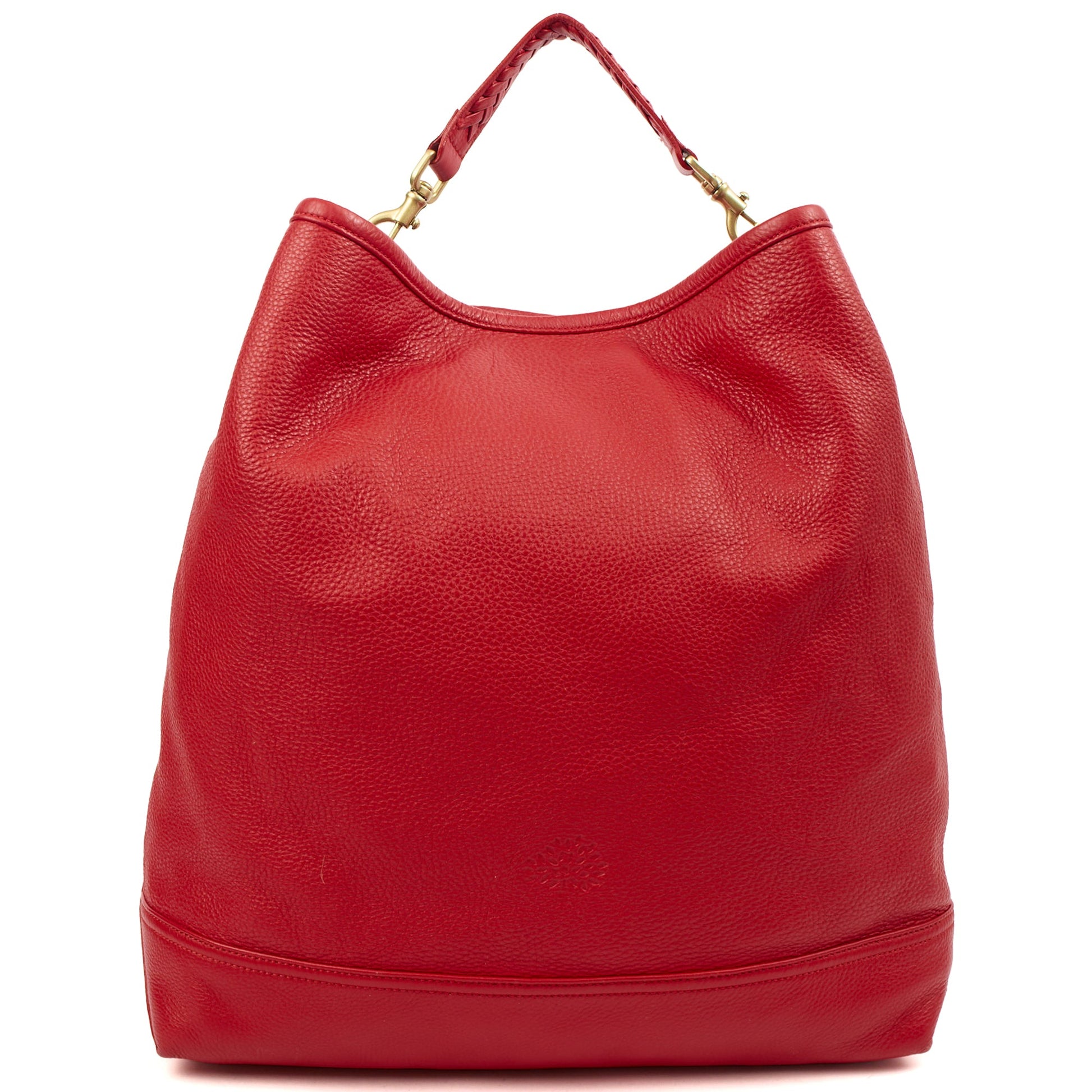 Mulberry Tote Effie Hobo in Red, Calfskin Leather — Front View