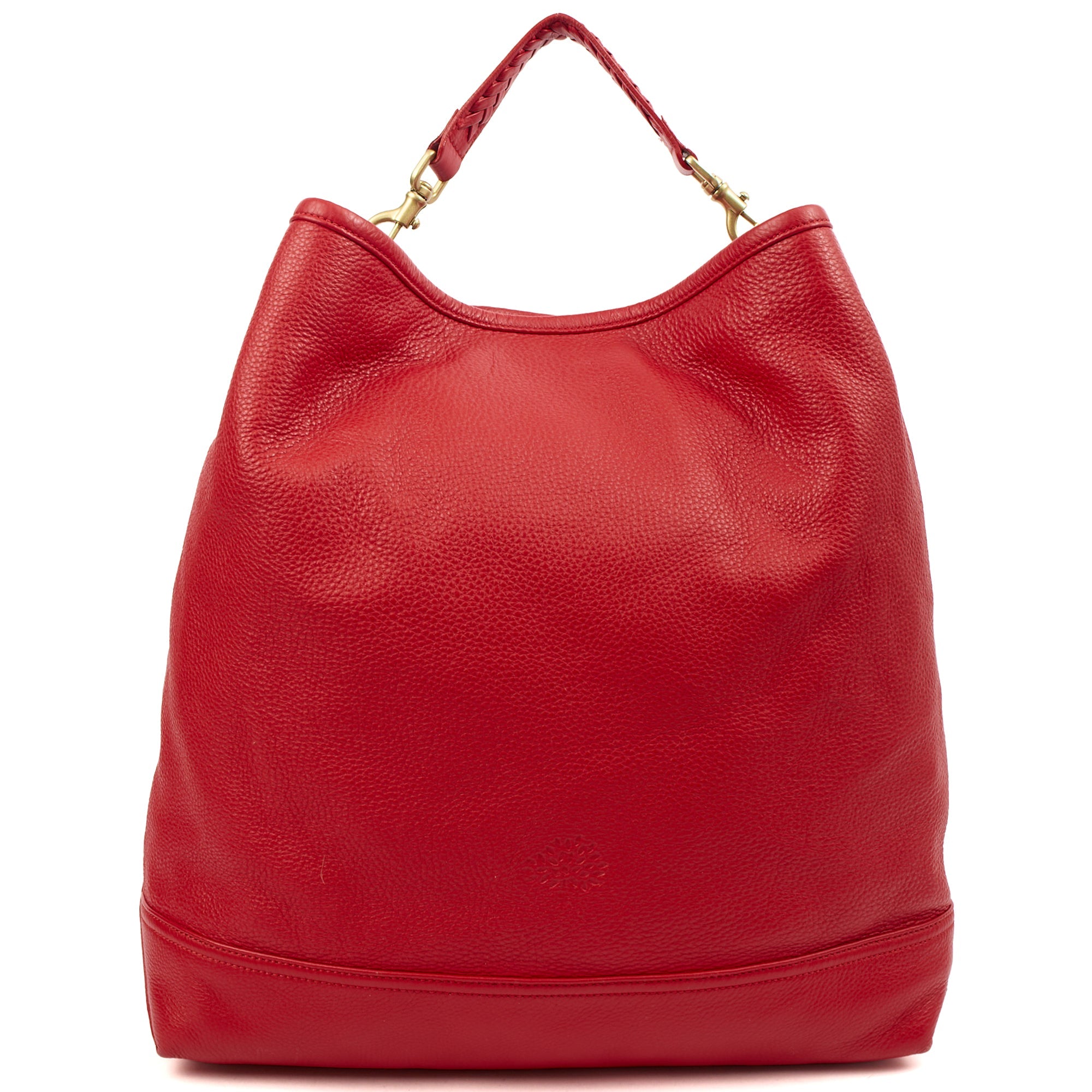 Mulberry Tote Effie Hobo in Red, Calfskin Leather — Front View