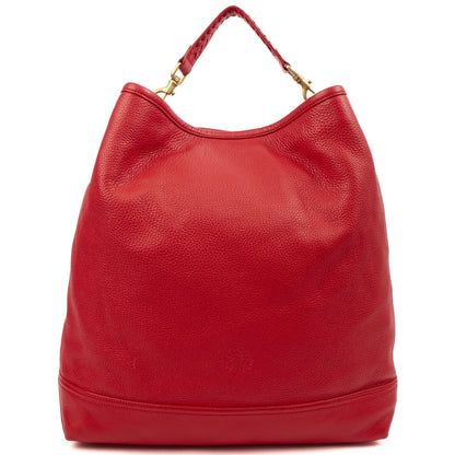 Mulberry Tote Effie Hobo in Red, Calfskin Leather — Front View