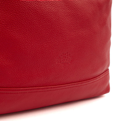 Mulberry Tote Effie Hobo in Red, Calfskin Leather — Lifestyle View
