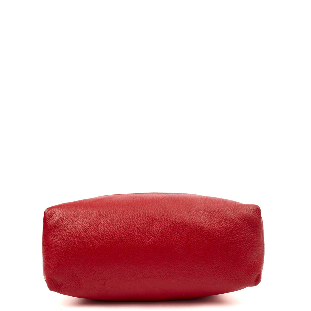 Mulberry Tote Effie Hobo in Red, Calfskin Leather — Detail View