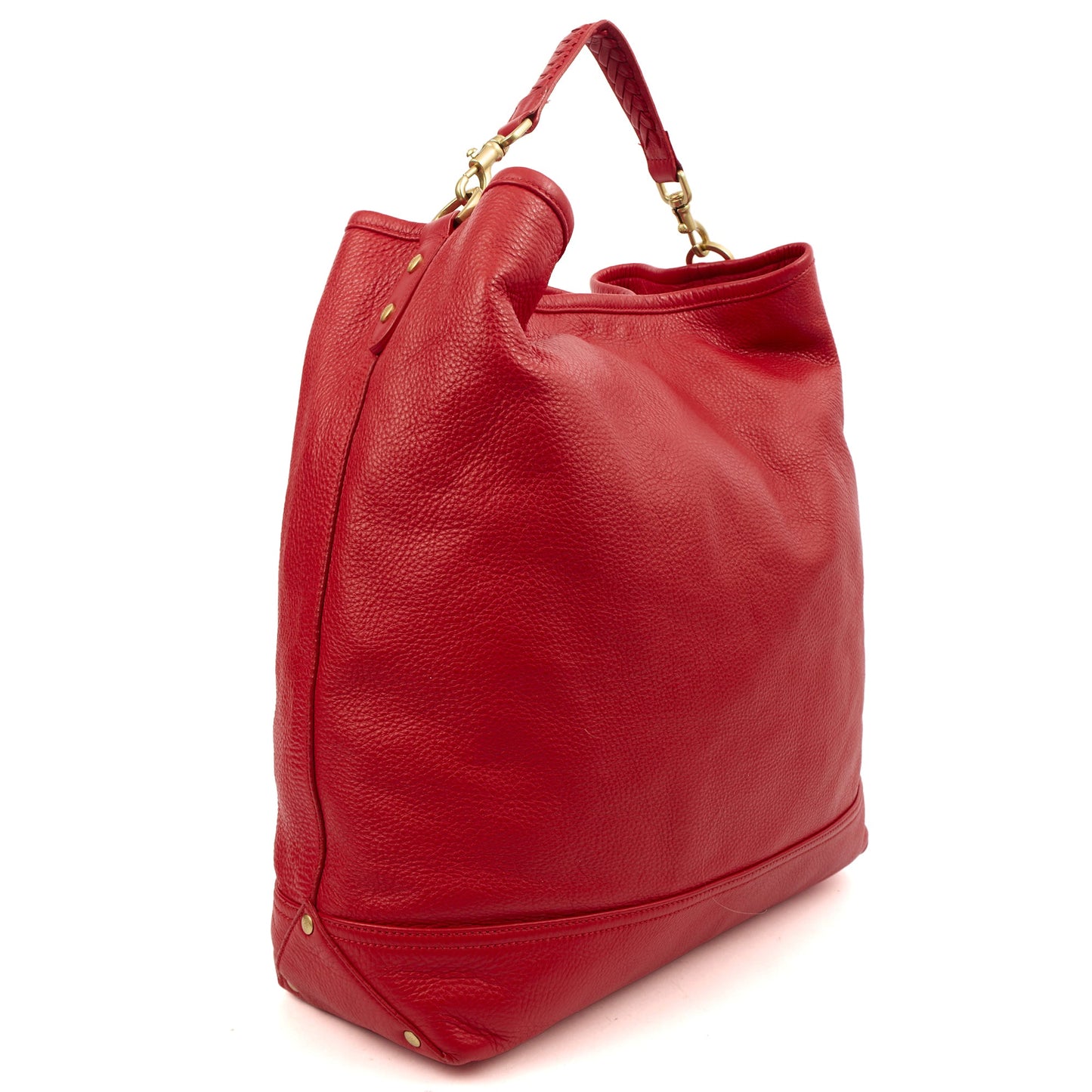 Mulberry Tote Effie Hobo in Red, Calfskin Leather — Back View