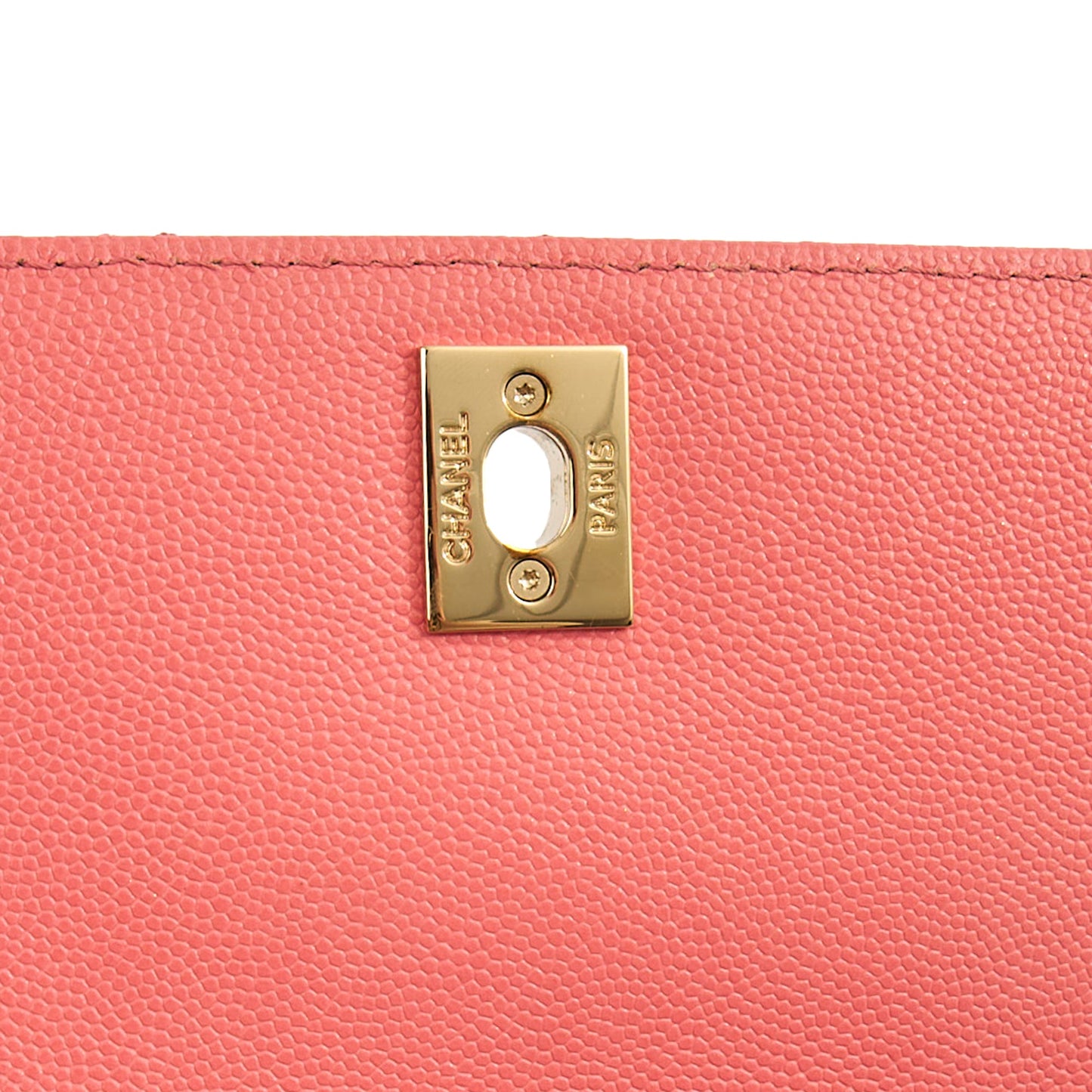 Chanel Top Handle Coco Top Handle in Pink, Caviar Leather — Alternate View 10