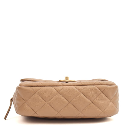 Chanel Flap Bag in Neutral, Caviar Leather — Alternate View 22