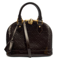 Louis Vuitton Top Handle Alma BB in Amarante, Vernis — Front View