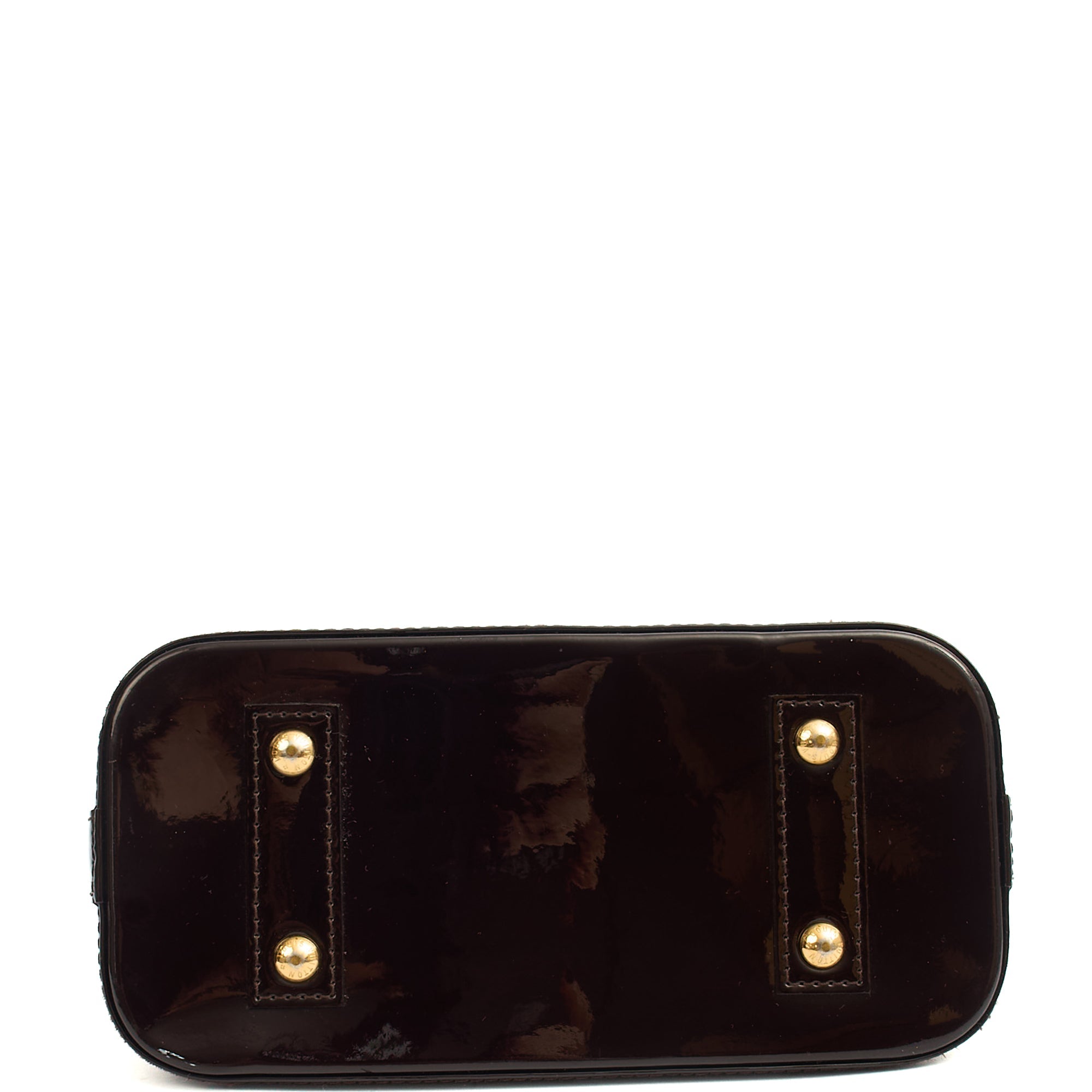Louis Vuitton Top Handle Alma BB in Amarante, Vernis — Alternate View 16