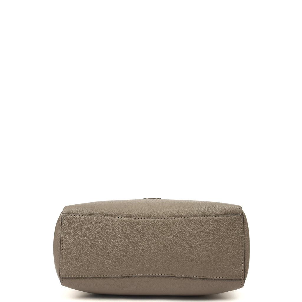 Coach Tote Turnlock Tote in Grey, Leather — Top View