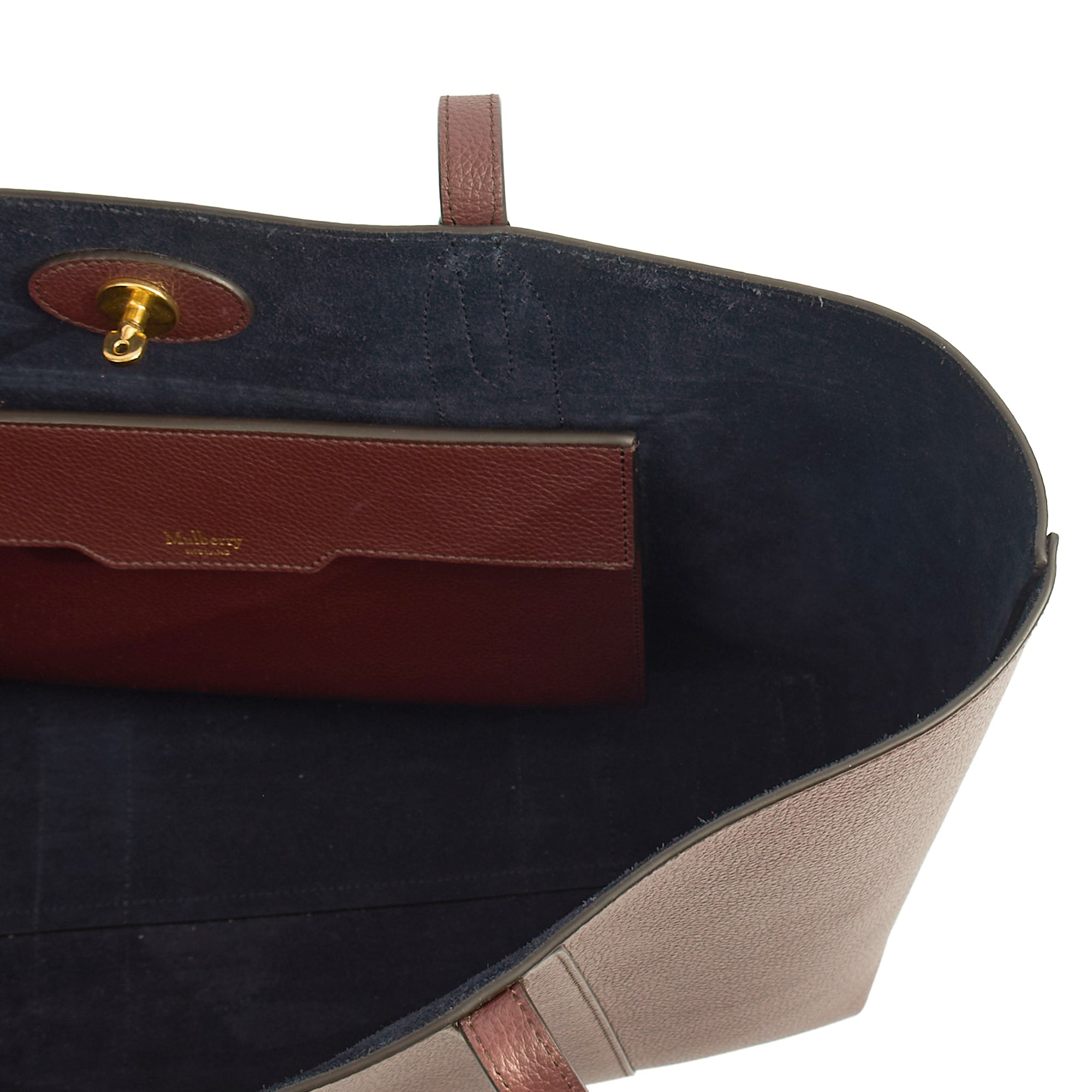 Mulberry Tote Bayswater Tote in Oxblood, Calfskin Leather — Lifestyle View