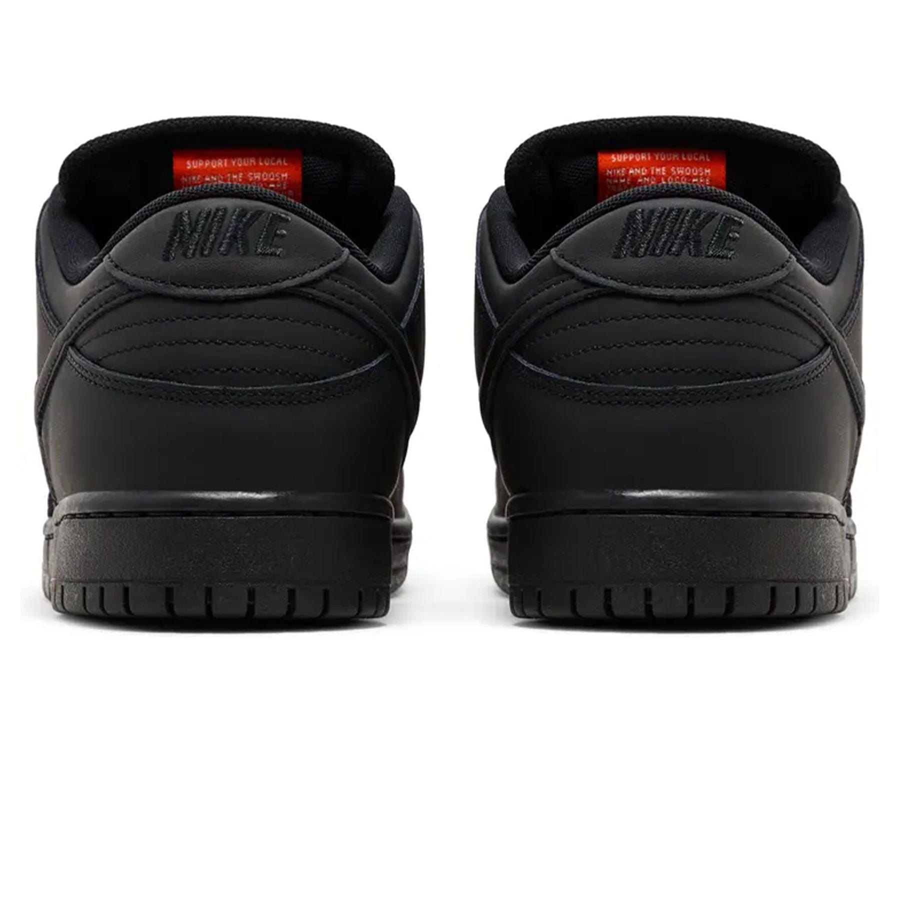 Nike Dunk Low Pro SB 'Triple Black' — UK 3 | EU 35.5 | US 3.5 — Back View