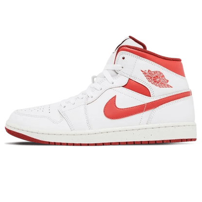 Air Jordan 1 Mid SE 'White Dune Red' — UK 3 | EU 35.5 | US 3.5 — Front View