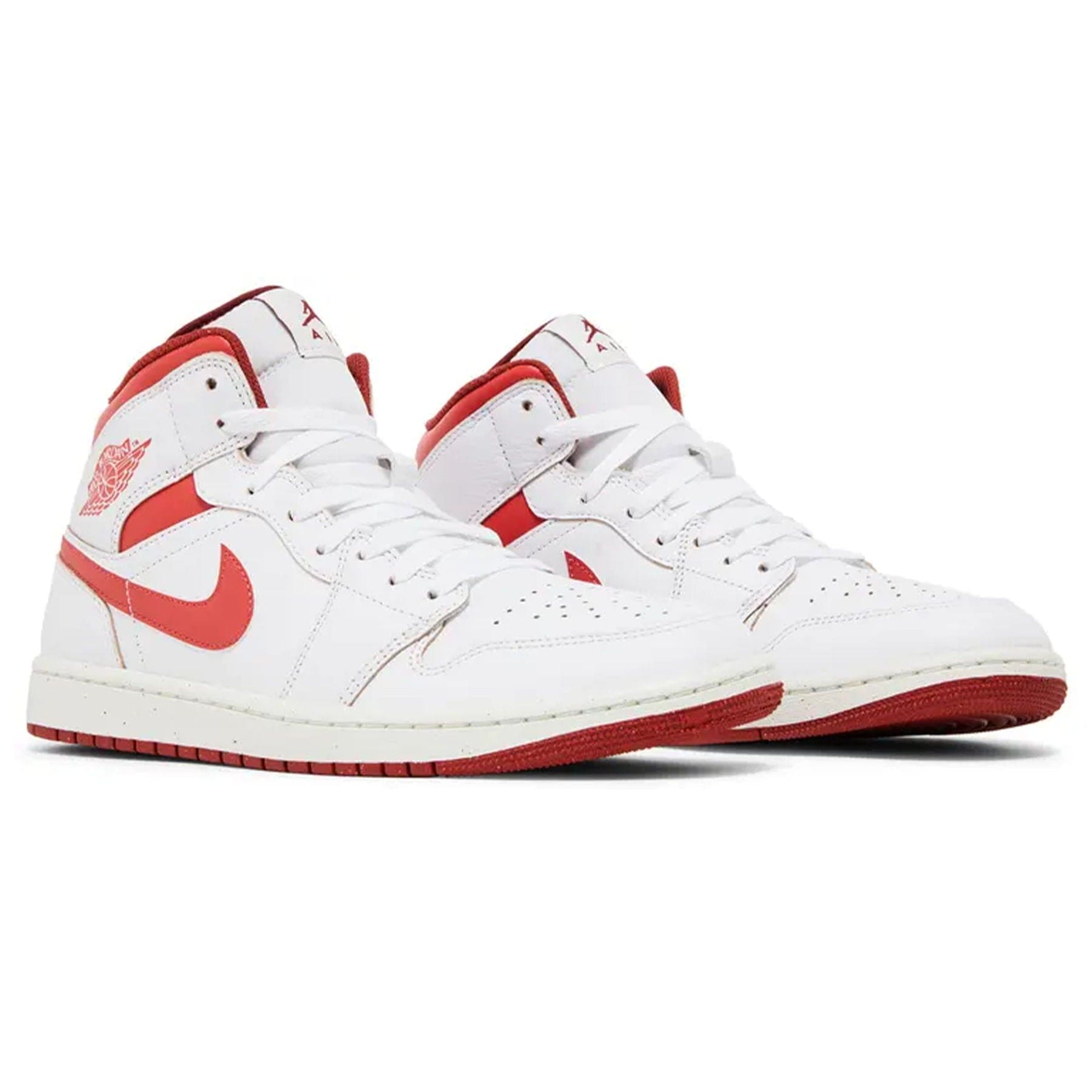 Air Jordan 1 Mid SE 'White Dune Red' — UK 3 | EU 35.5 | US 3.5 — Back View