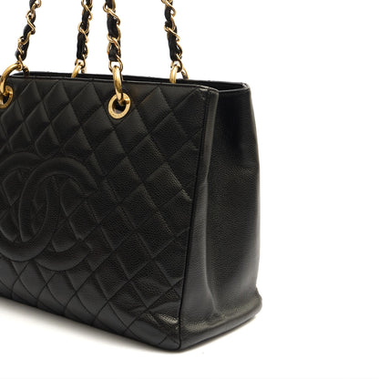 Chanel Tote Grand Shopping Tote in Black, Leather — Alternate View 14
