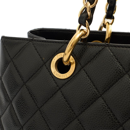 Chanel Tote Grand Shopping Tote in Black, Leather — Alternate View 15