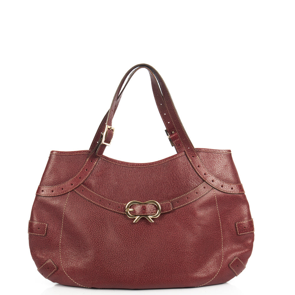 Anya Hindmarch Tote in Red, Leather — Alternate View 9