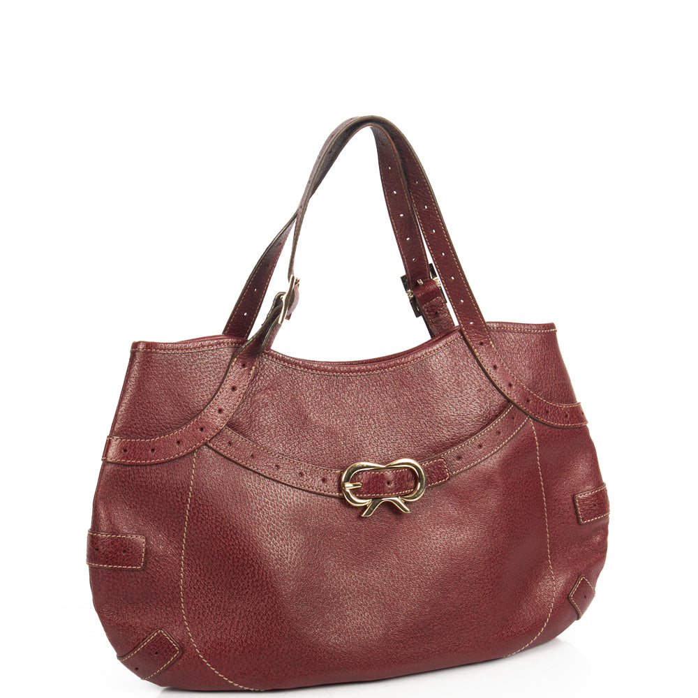 Anya Hindmarch Tote in Red, Leather — Alternate View 10