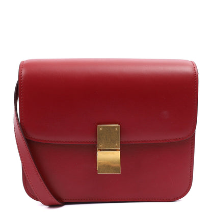 Celine Cross Body Box Bag - Medium in Red, Leather — Alternate View 13