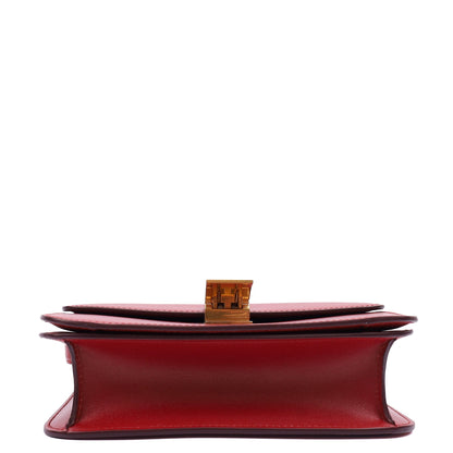 Celine Cross Body Box Bag - Medium in Red, Leather — Alternate View 10