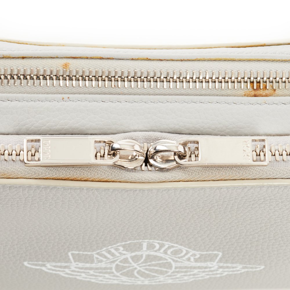 Christian Dior Cross Body Dior X Jordan Wings Messenger Bag in White, Calfskin — Alternate View 19