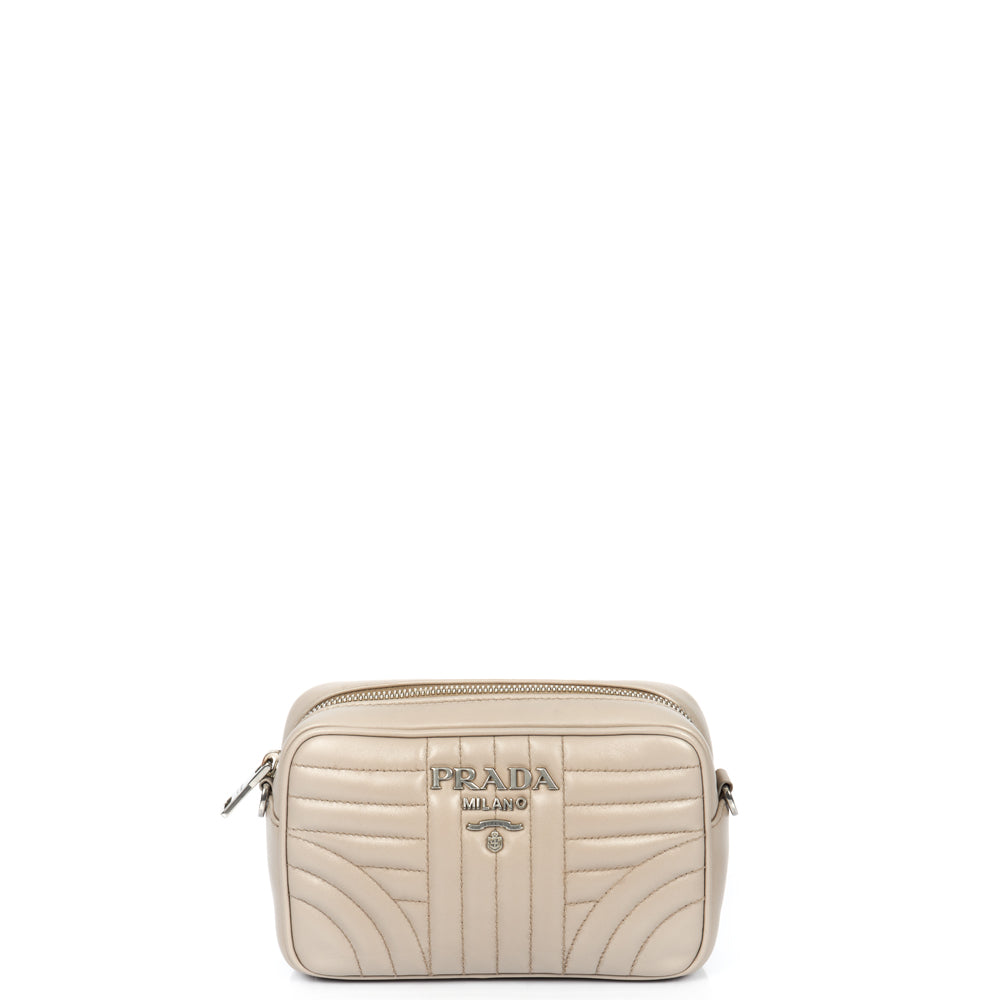 Prada Diagramme Wallet on Chain in Neutral, Leather — Alternate View 17