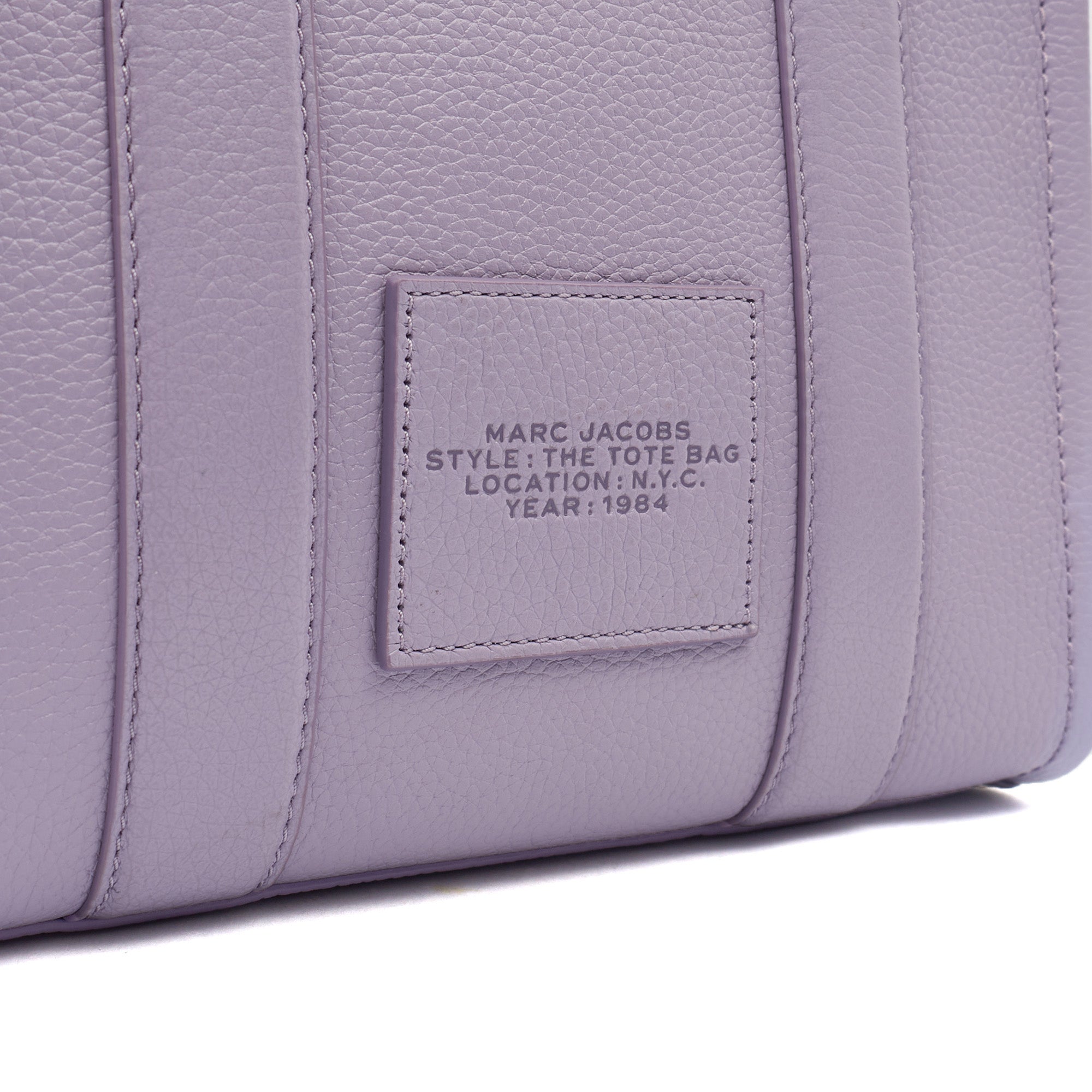 Marc Jacobs Tote The Tote Bag Nano in Purple, Leather — Alternate View 7