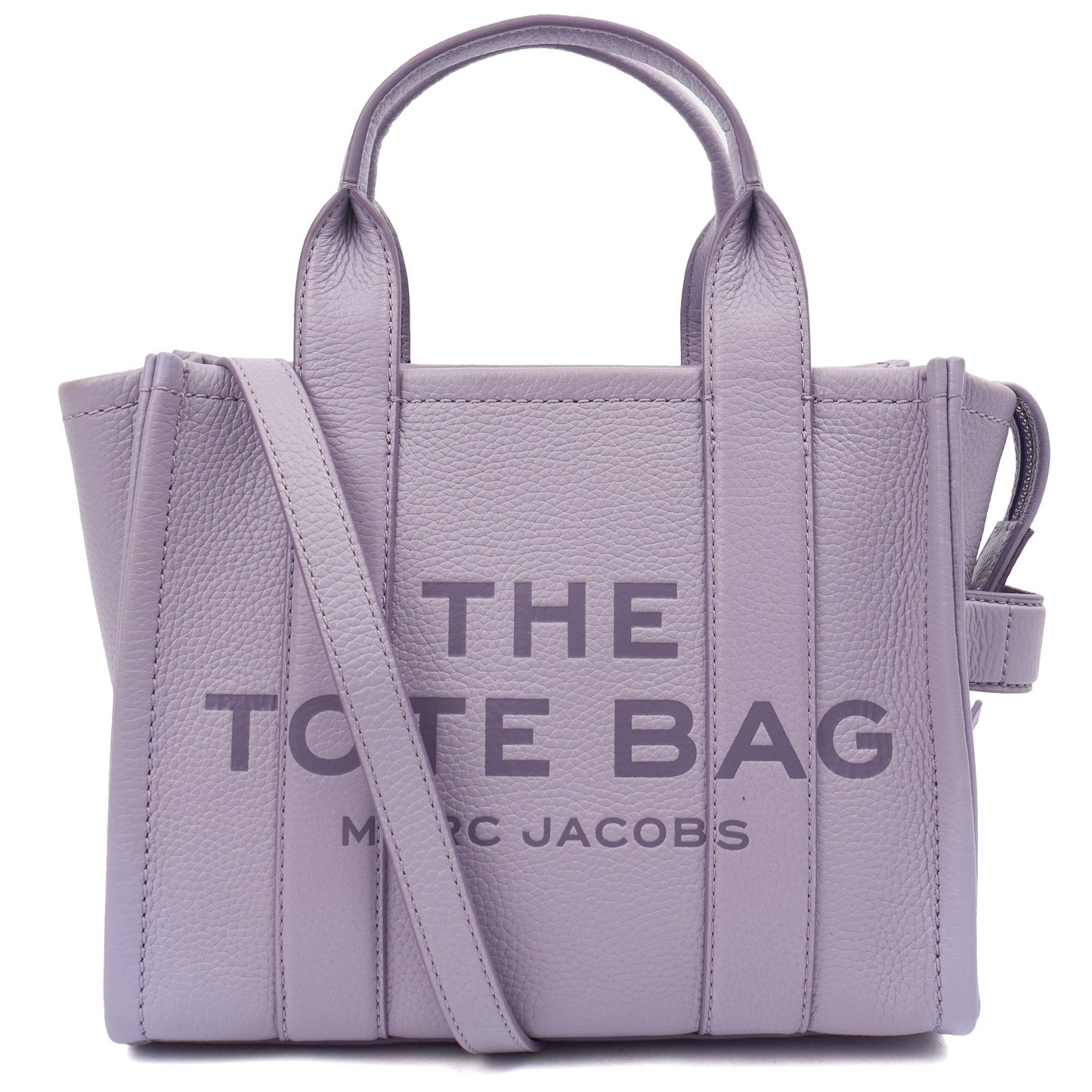 Marc Jacobs Tote The Tote Bag Nano in Purple, Leather — Front View