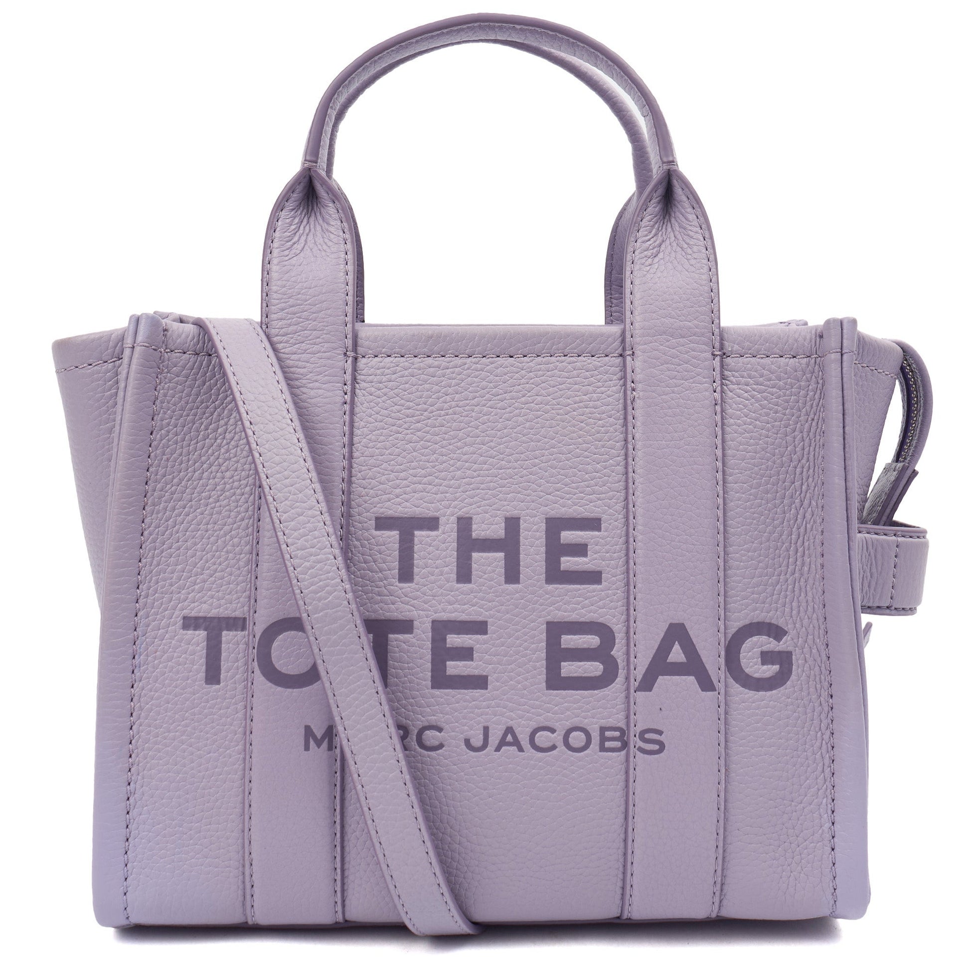 Marc Jacobs Tote The Tote Bag Nano in Purple, Leather — Front View
