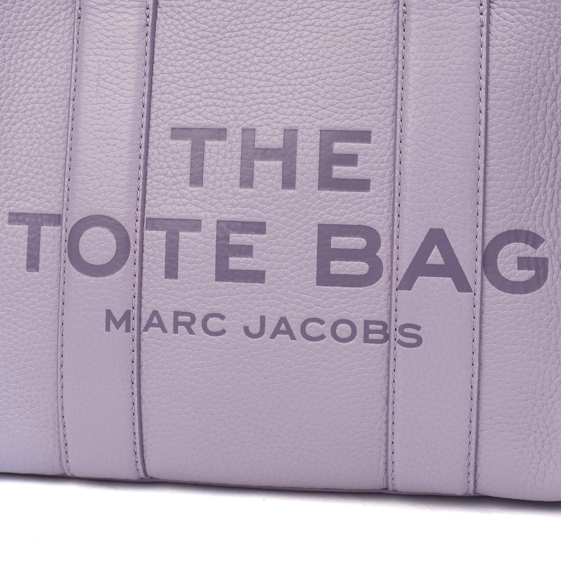 Marc Jacobs Tote The Tote Bag Nano in Purple, Leather — Lifestyle View