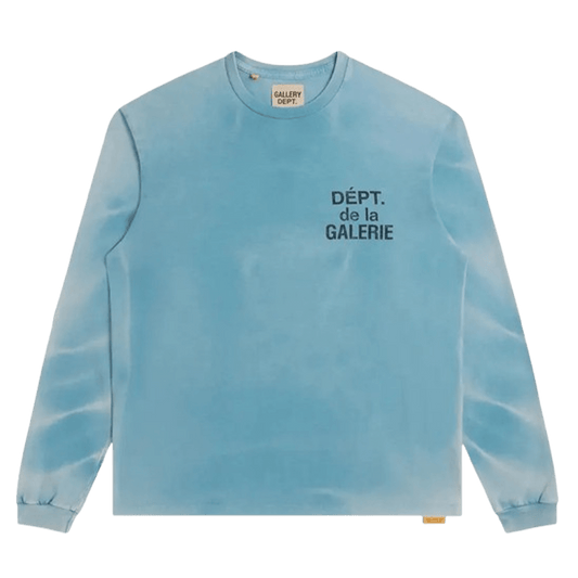 Gallery Dept. French Long-Sleeve Tee 'Teal' — XXS — Front View