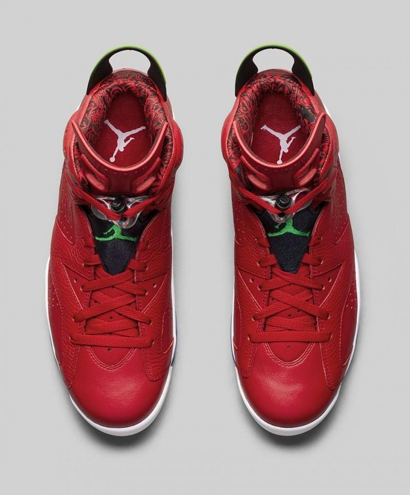 Air Jordan 6 Retro Spizike — UK 3 | EU 35.5 | US 3.5 — Top View