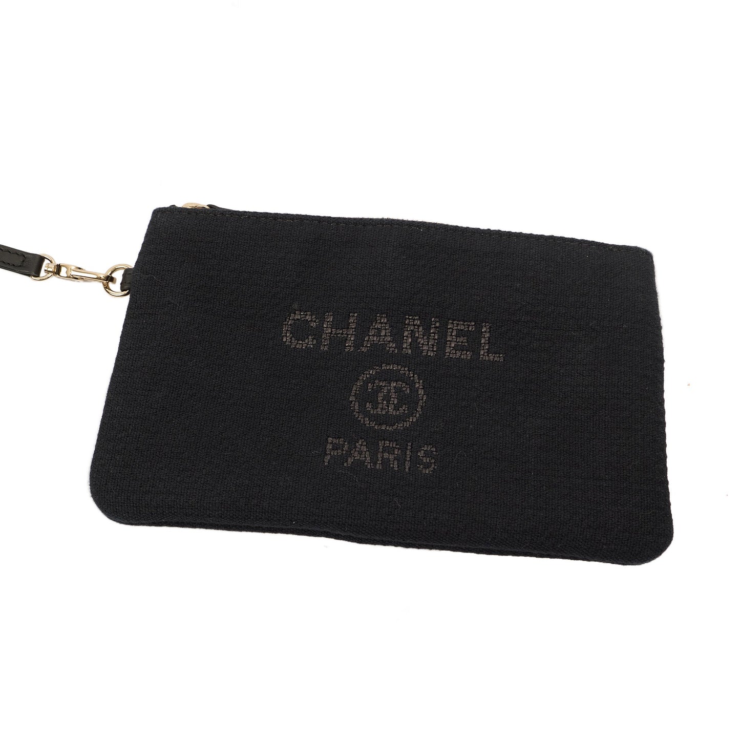 Chanel Tote Deauville Tote in Black, Canvas — Alternate View 9