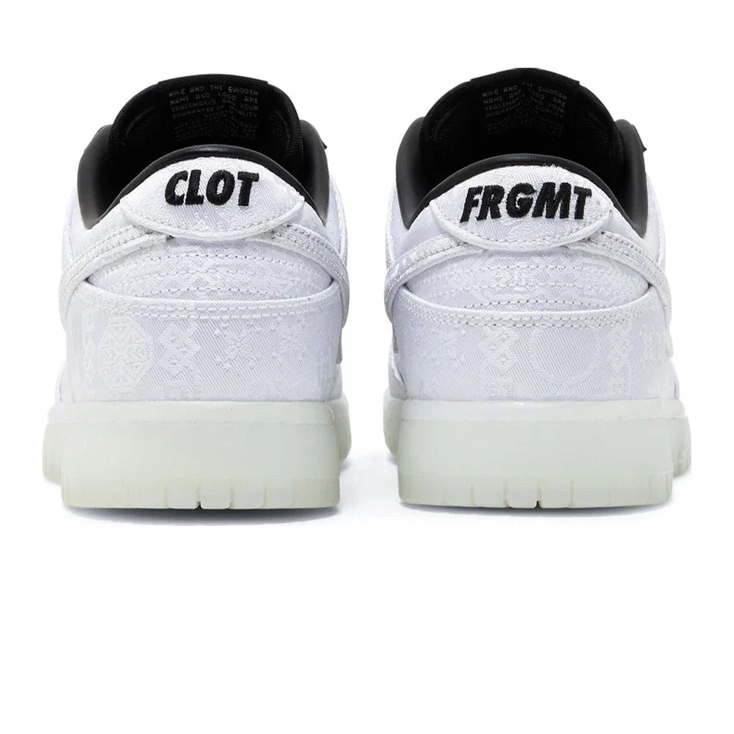 Nike Dunk Low x Fragment Design x CLOT '20th Anniversary' — UK 3 | EU 35.5 | US 3.5 — Top View