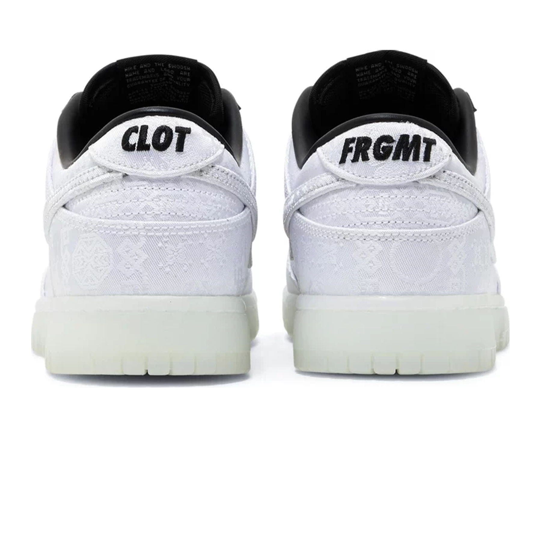 Nike Dunk Low x Fragment Design x CLOT '20th Anniversary' — UK 3 | EU 35.5 | US 3.5 — Top View