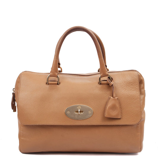 Mulberry Tote Del Rey in Deer Brown, Calfskin Leather — Front View