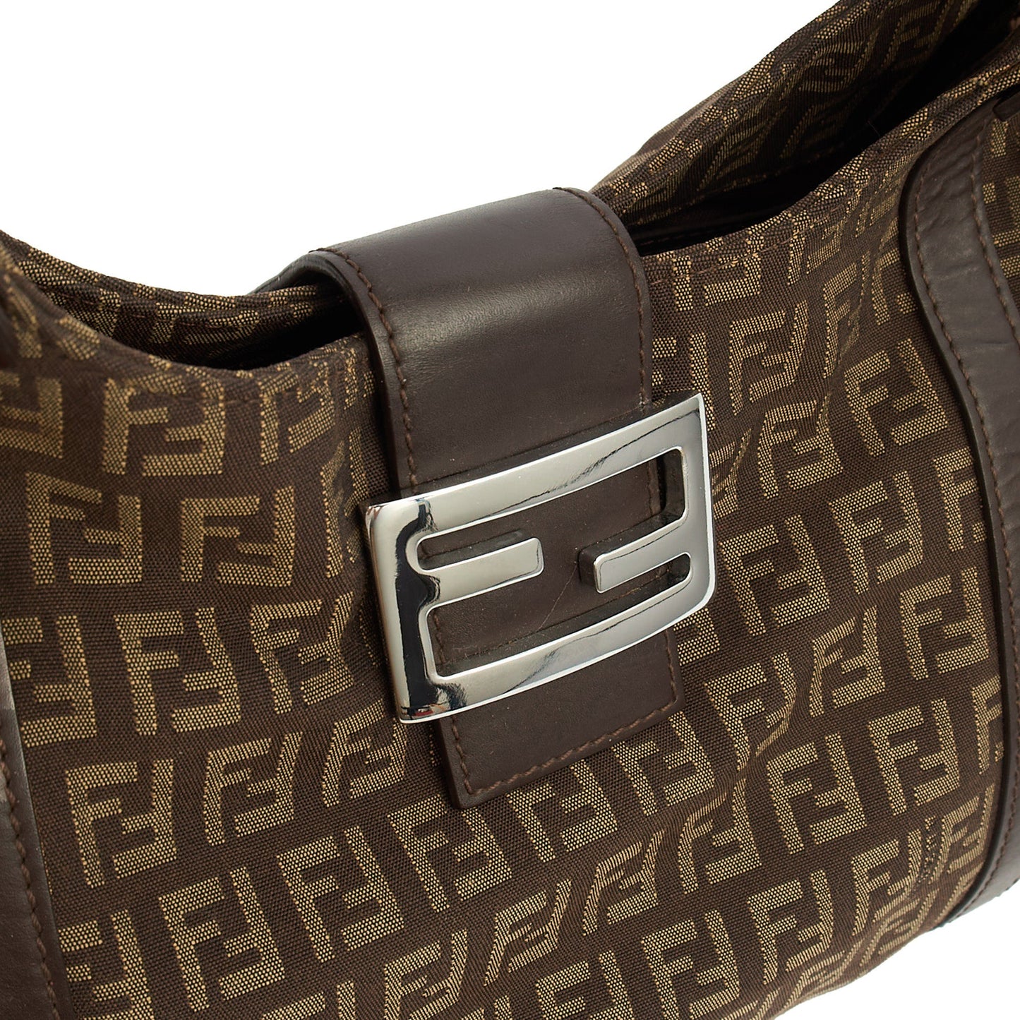 Fendi Tote Zucca Tote in Zucca FF, Canvas — Lifestyle View