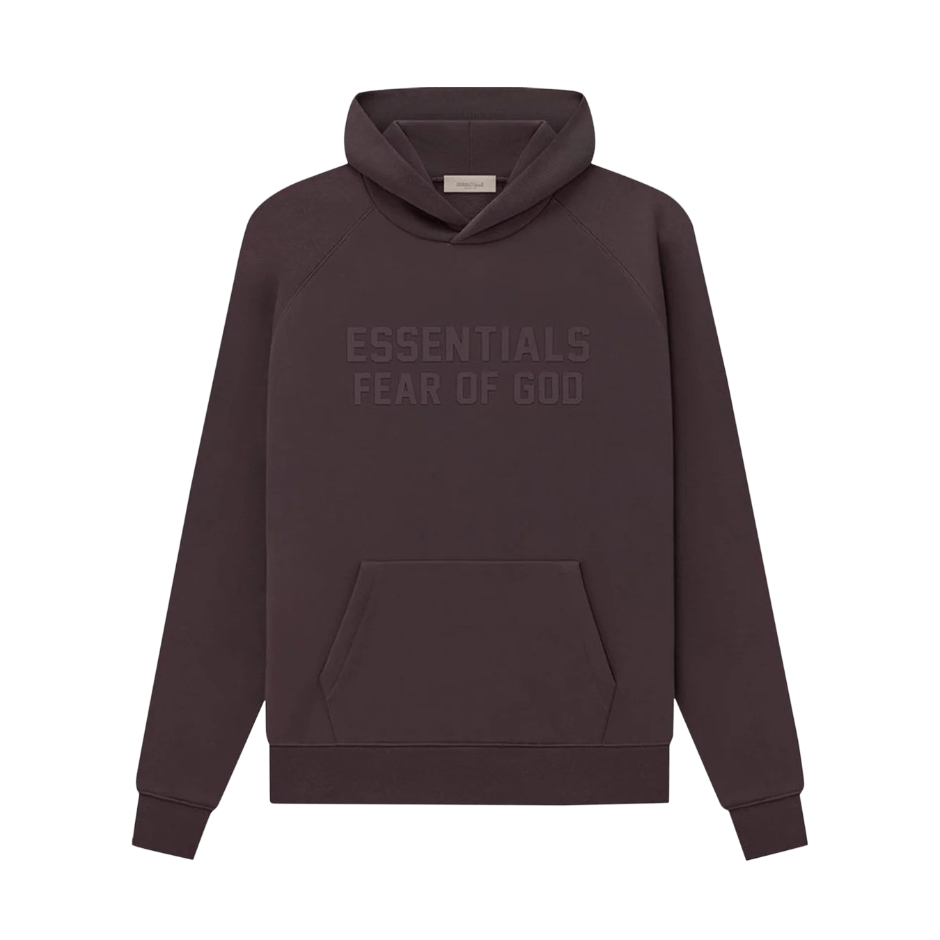 Fear of God Essentials Hoodie 'Plum' — XXS — Front View
