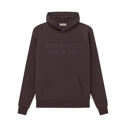 Fear of God Essentials Hoodie 'Plum' — XXS — Front View