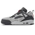 Air Jordan Spizike Low 'Anthracite Gym Red' — UK 3 | EU 35.5 | US 3.5 — Front View