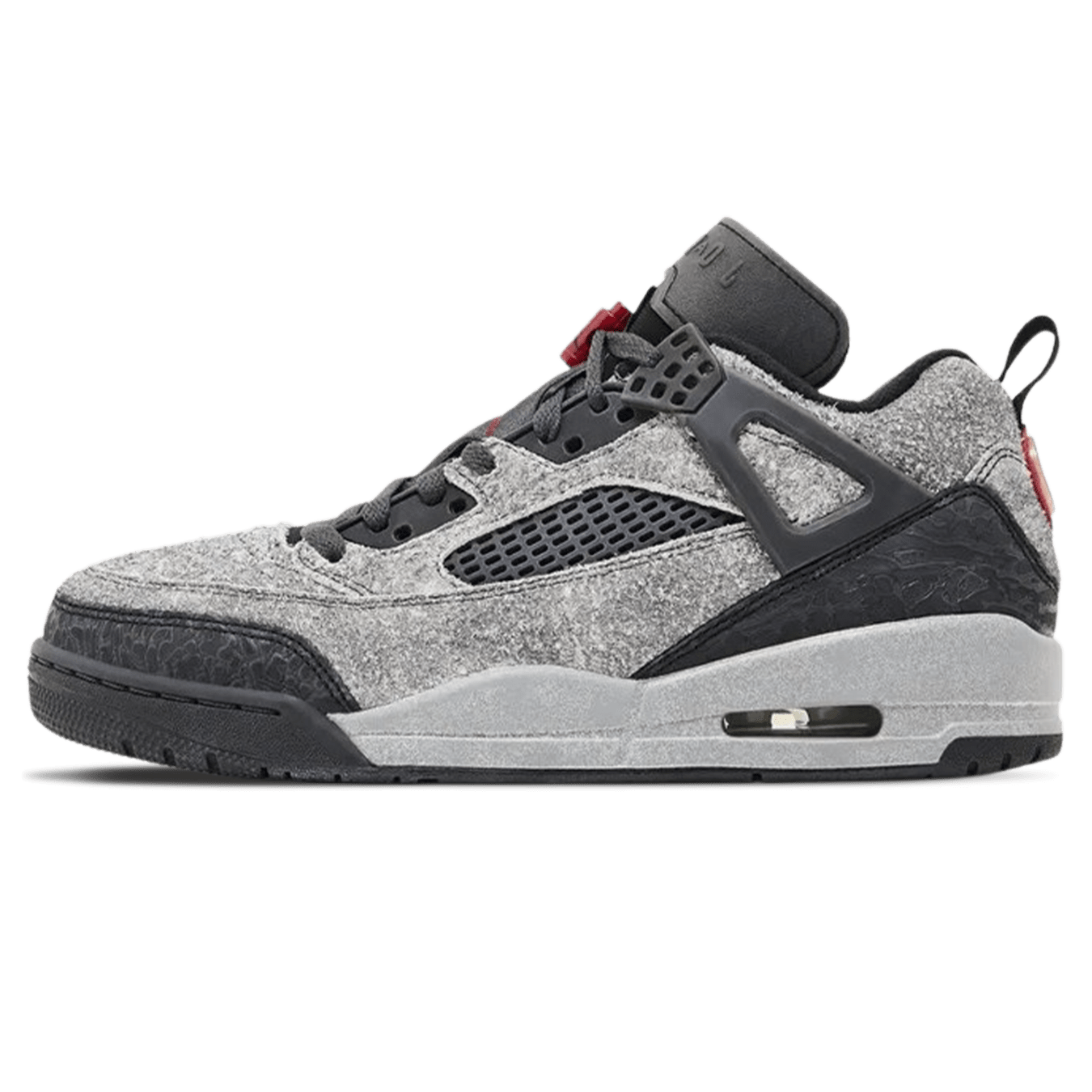 Air Jordan Spizike Low 'Anthracite Gym Red' — UK 3 | EU 35.5 | US 3.5 — Front View