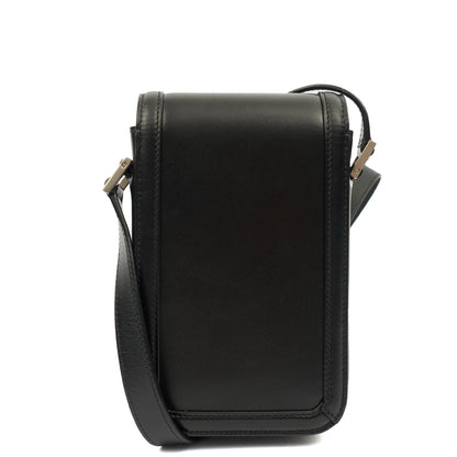 Saint Laurent Cross Body Victoire Crossbody in Black, Leather — Top View