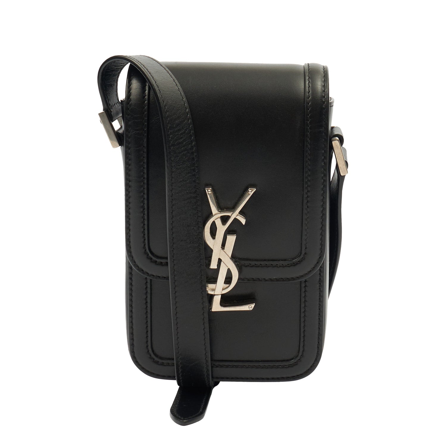 Saint Laurent Cross Body Victoire Crossbody in Black, Leather — Alternate View 7