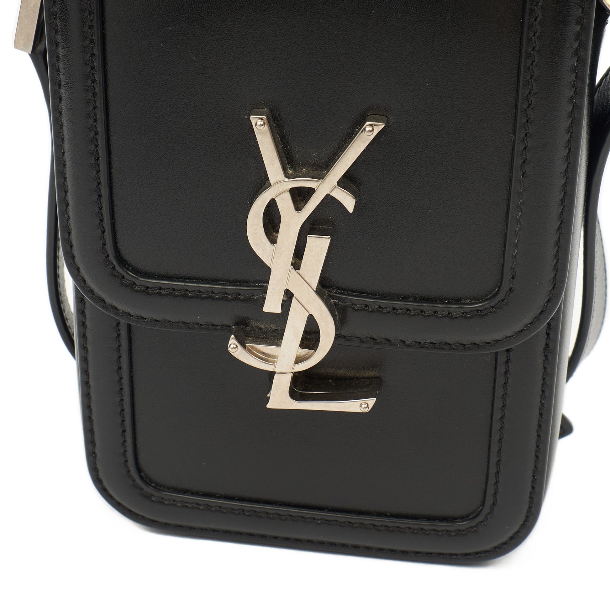 Saint Laurent Cross Body Victoire Crossbody in Black, Leather — Alternate View 8