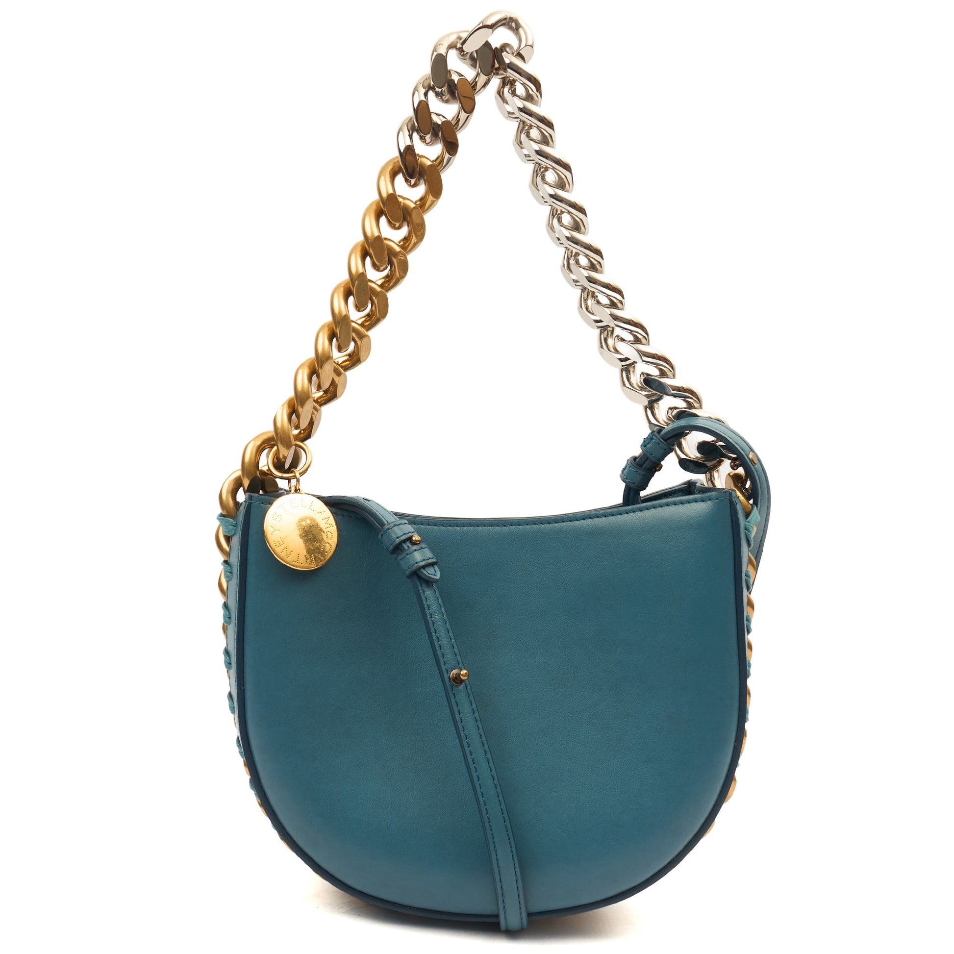 Stella McCartney Cross Body Crossbody  in Blue, Leather — Front View